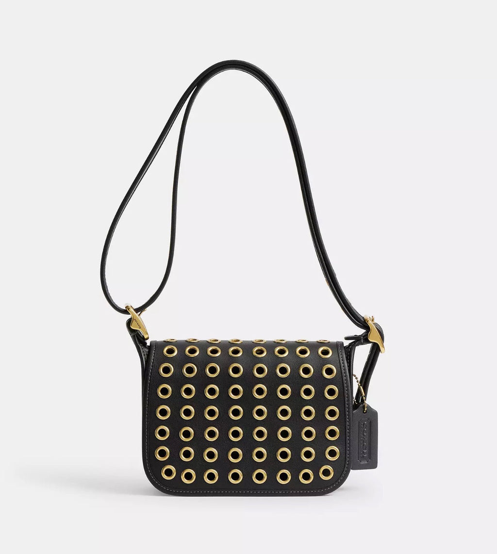 NWT Coach Patricia Legacy Bag 19 With Grommets In Brass/Black