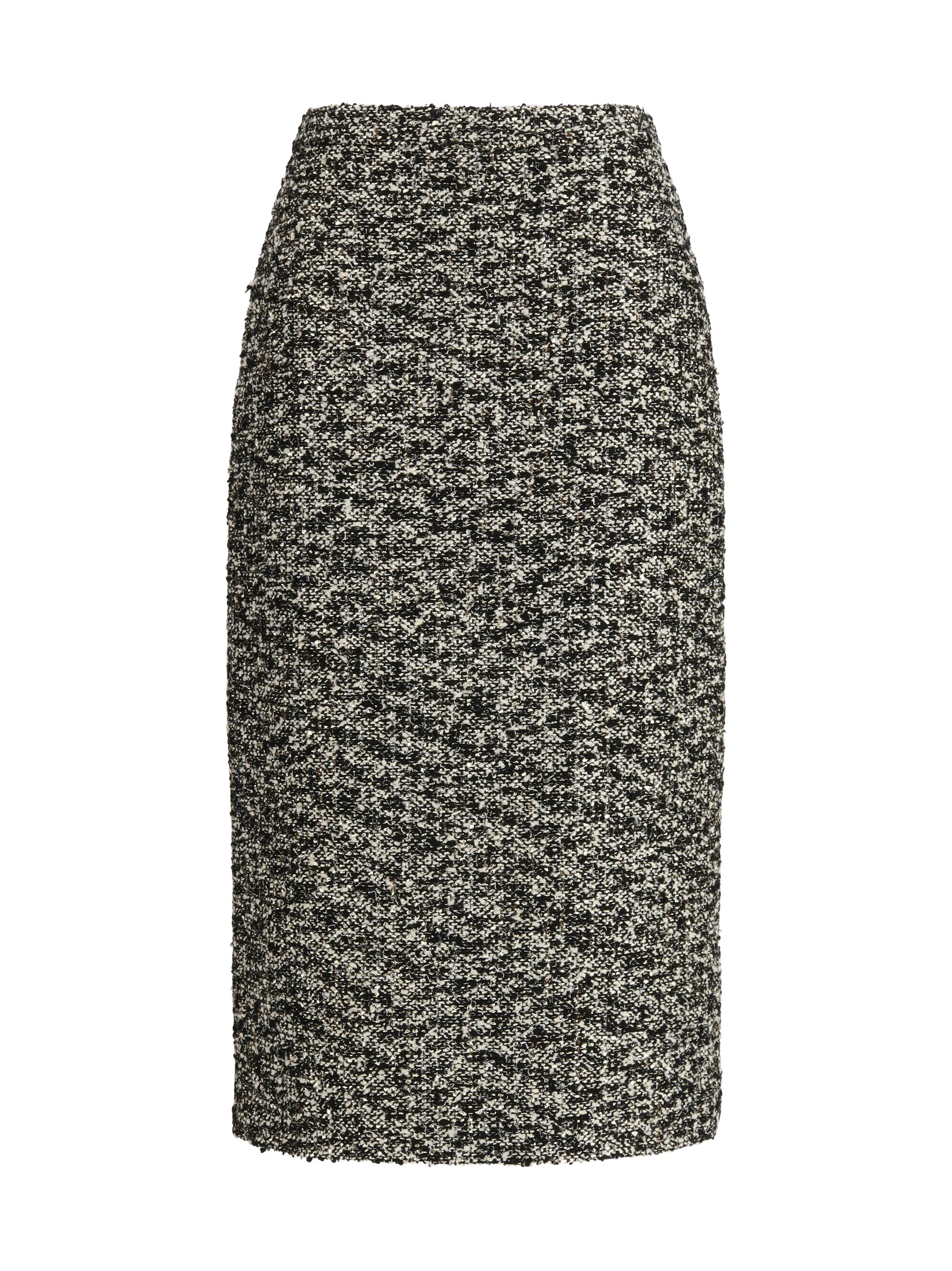 Gucci Women Midi Skirt In Laminated Bouclé Fabric