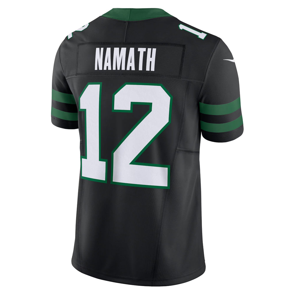 New York Jets Joe Namath Legacy Black Alternate Vapor F.U.S.E. Limited Jersey