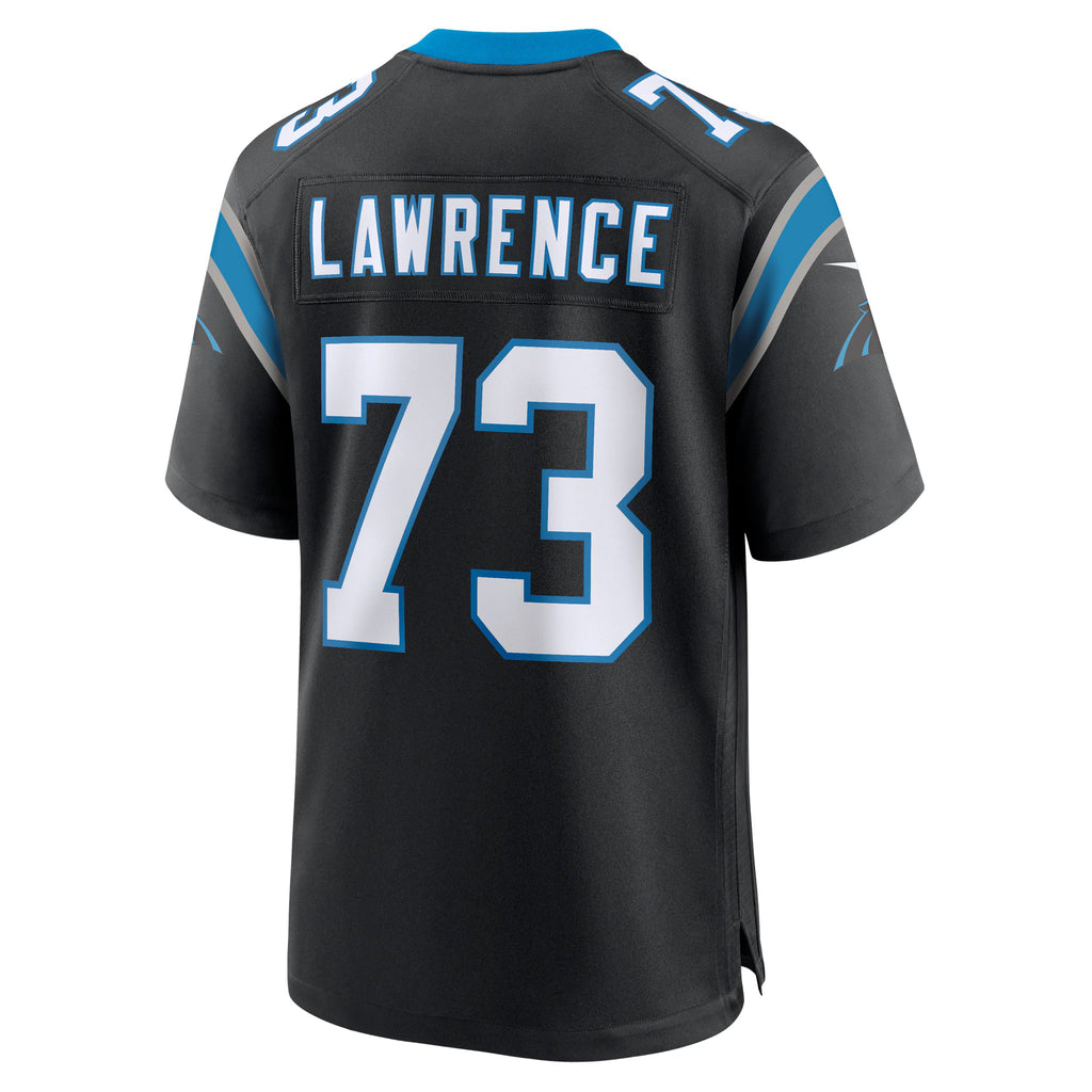 Carolina Panthers Rashard Lawrence Black Game Jersey