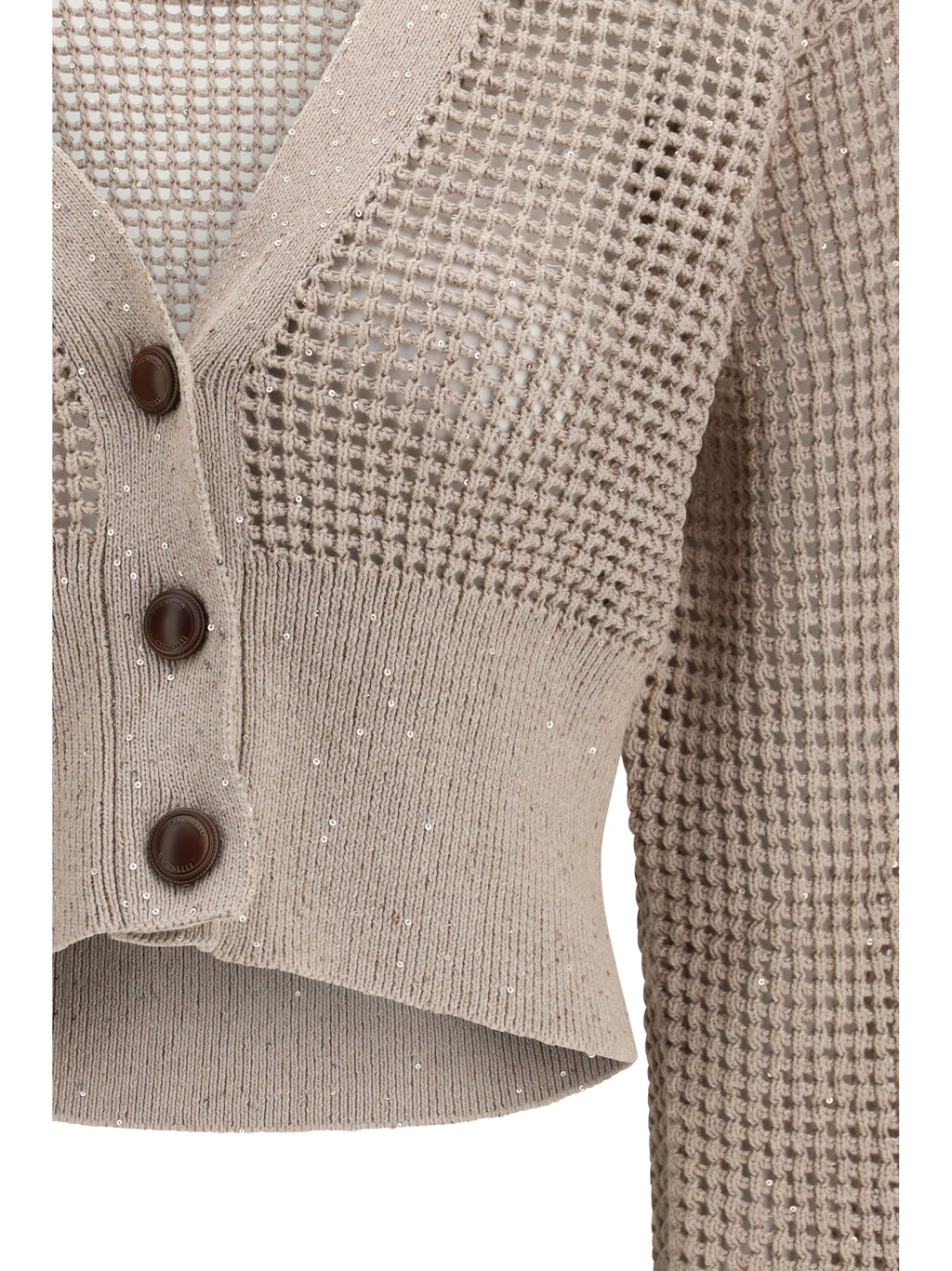 Brunello Cucinelli Women Sequined Mesh Cardigan