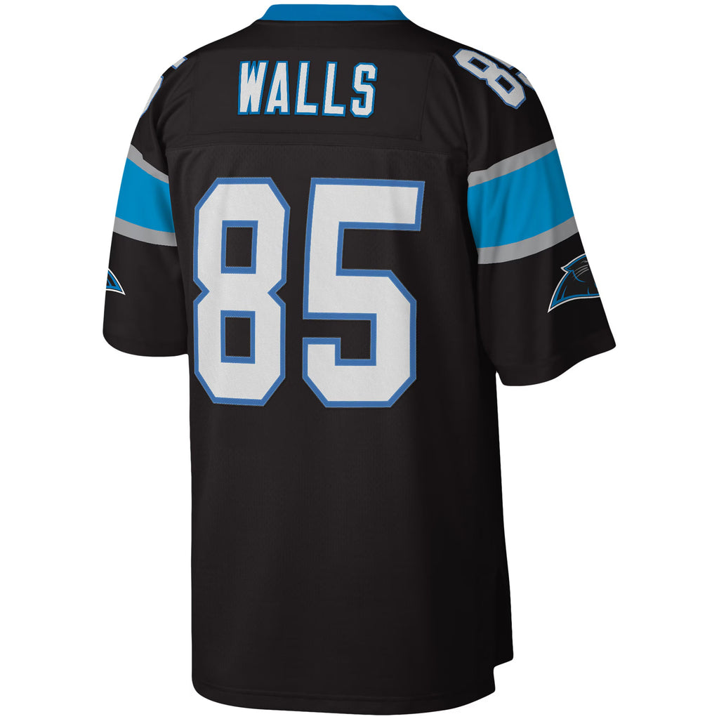 Carolina Panthers Wesley Walls Mitchell & Ness Black Legacy Replica Jersey