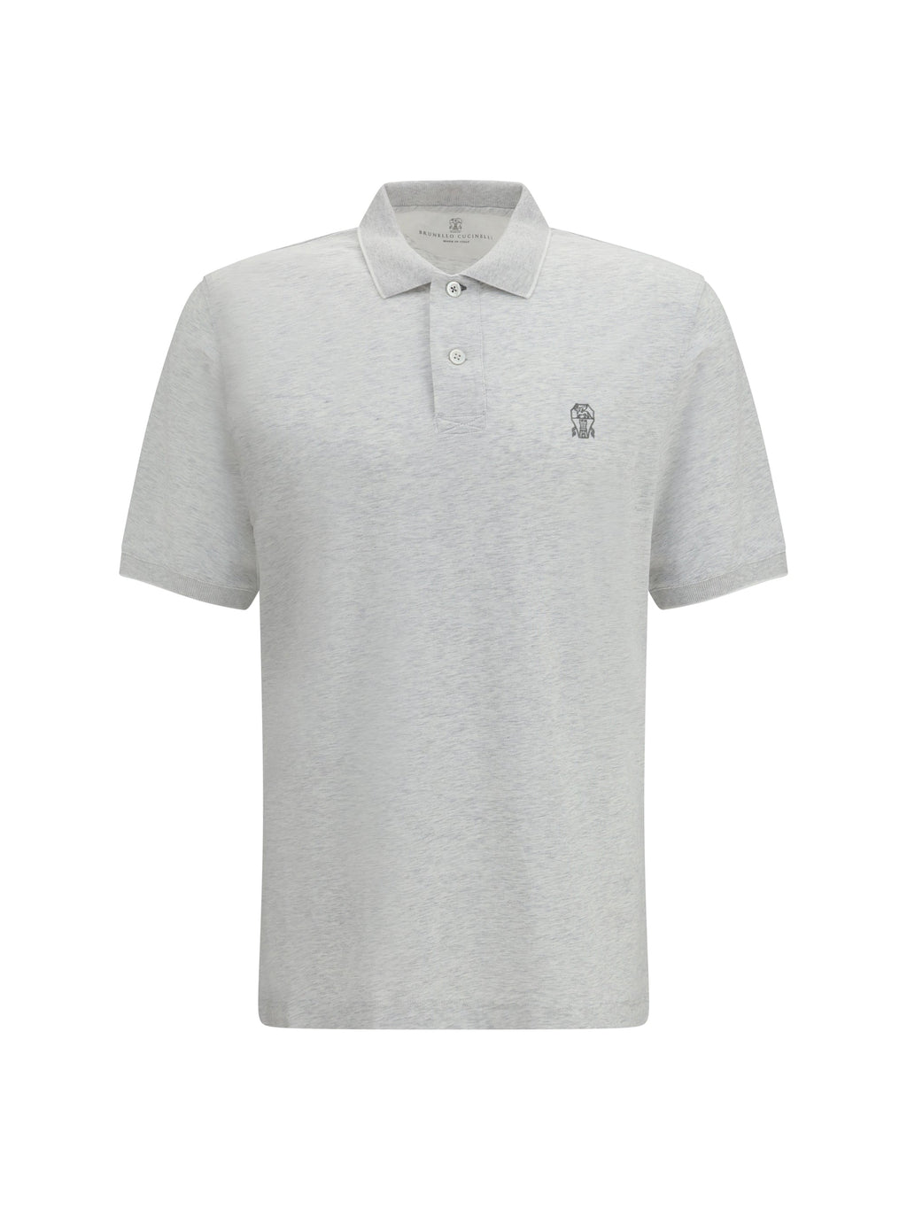 Brunello Cucinelli Men Polo In Cotton Jersey With Short Sleeves
