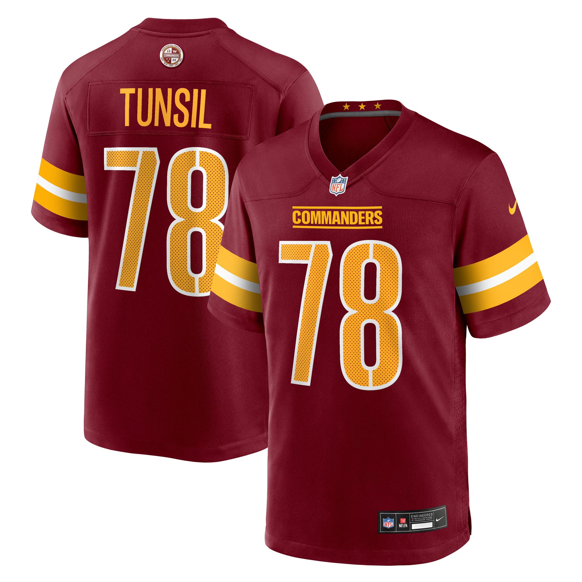 Washington Commanders Laremy Tunsil Burgundy Team Game Jersey