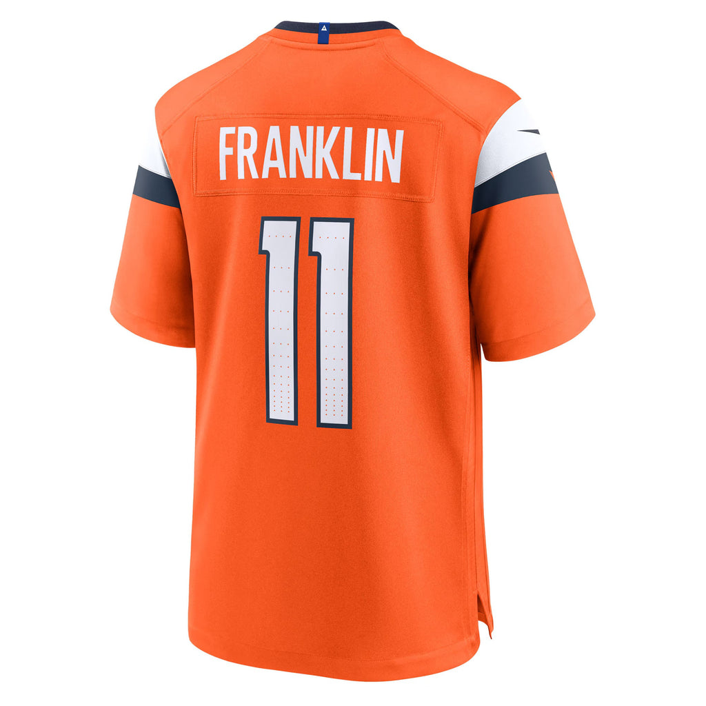 Denver Broncos Troy Franklin Orange Team Game Jersey