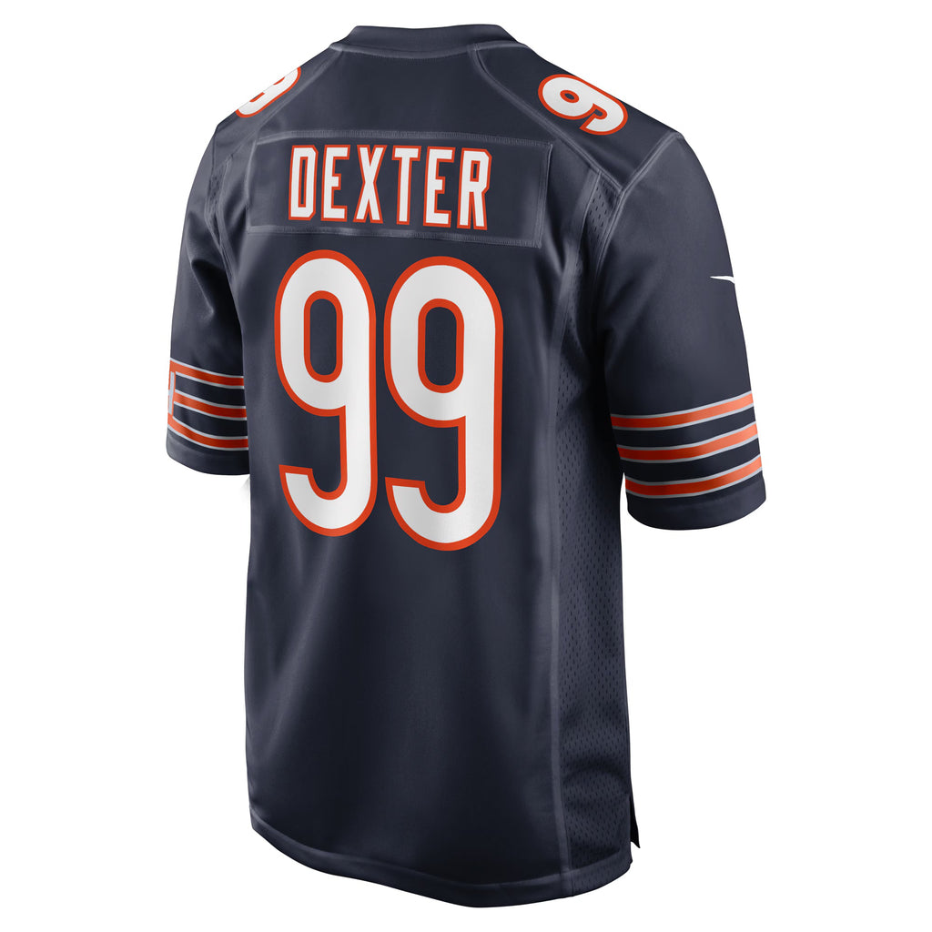 Chicago Bears Gervon Dexter Sr Navy Team Game Jersey