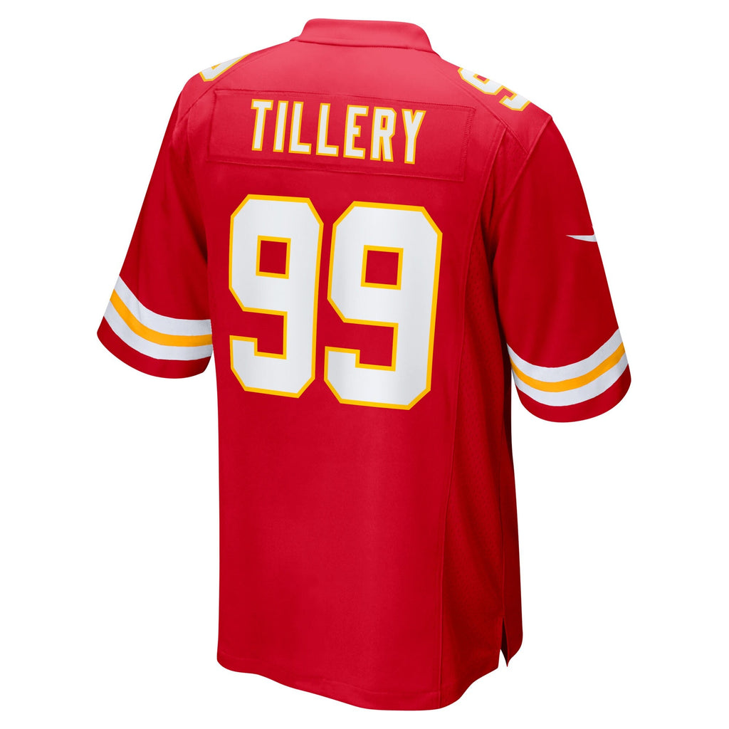 Kansas City Chiefs Jerry Tillery Red Team Game Jersey