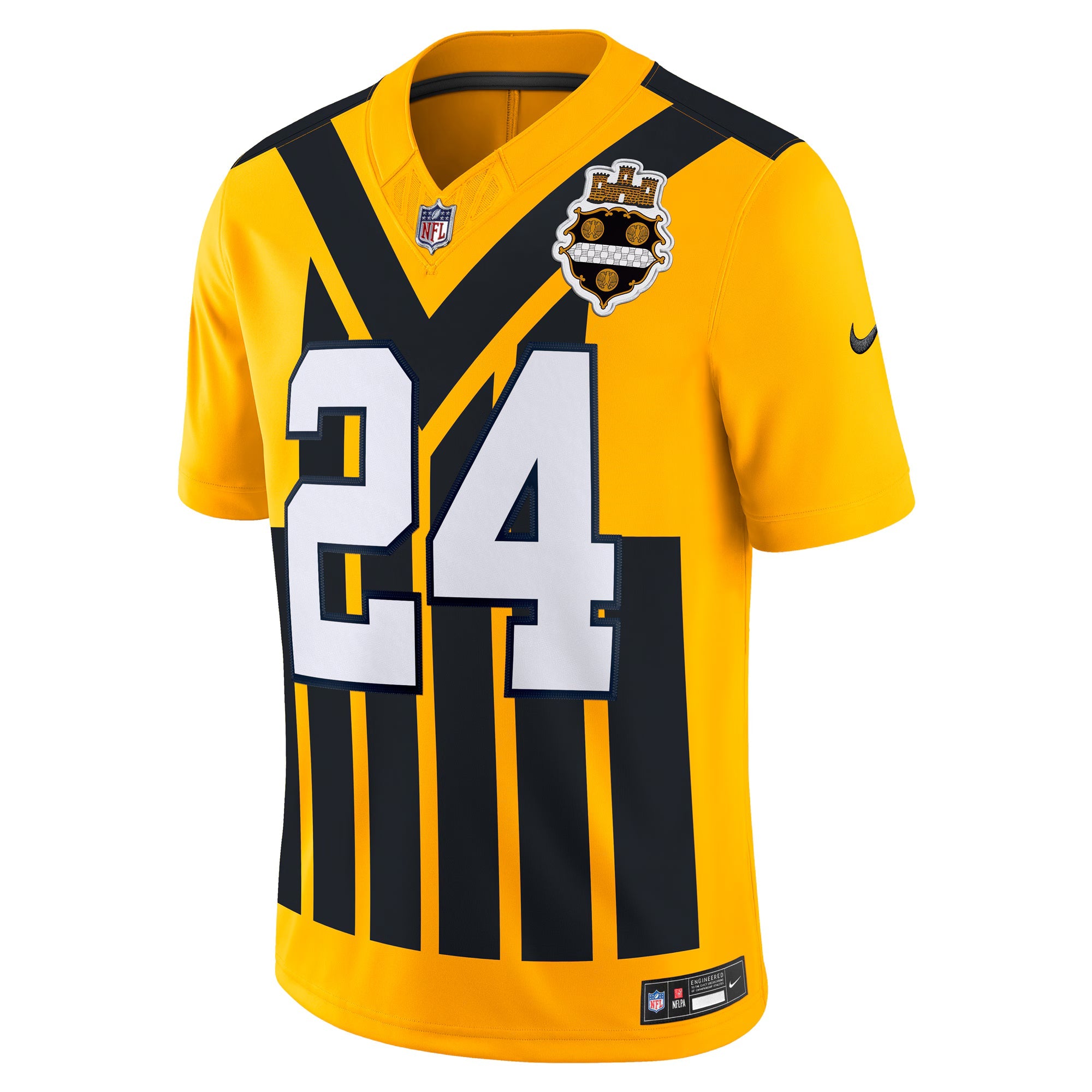 Pittsburgh Steelers Joey Porter Jr. Gold Alternate 1933 Throwback Vapor F.U.S.E. Limited Jersey