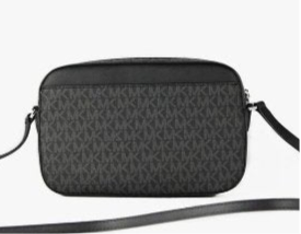 NWT Michael Kors Large Jet Set  Logo Unisex Crossbody Bag with Zip Chain