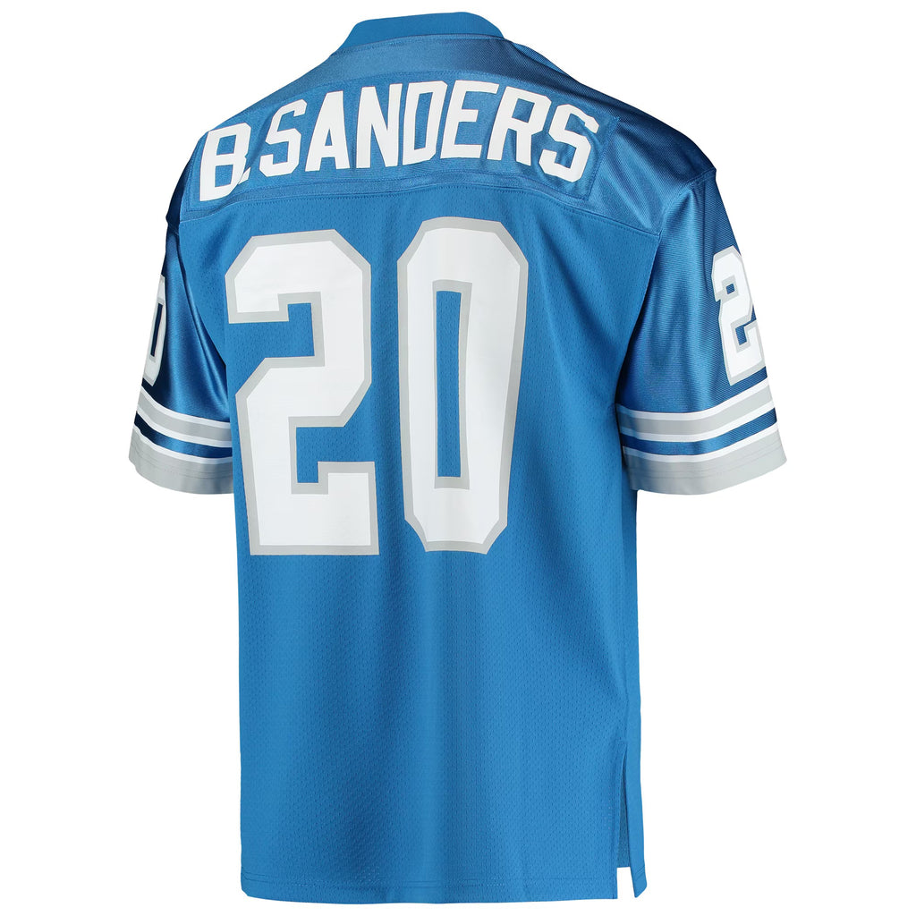 Detroit Lions 1991 Barry Sanders Mitchell & Ness Blue Authentic Throwback Retired Player Jersey