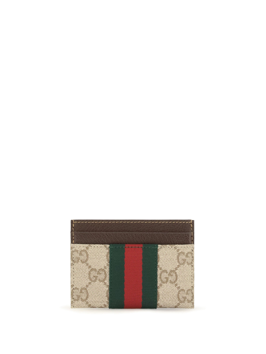 Gucci Women Card Holder With Web Stripe