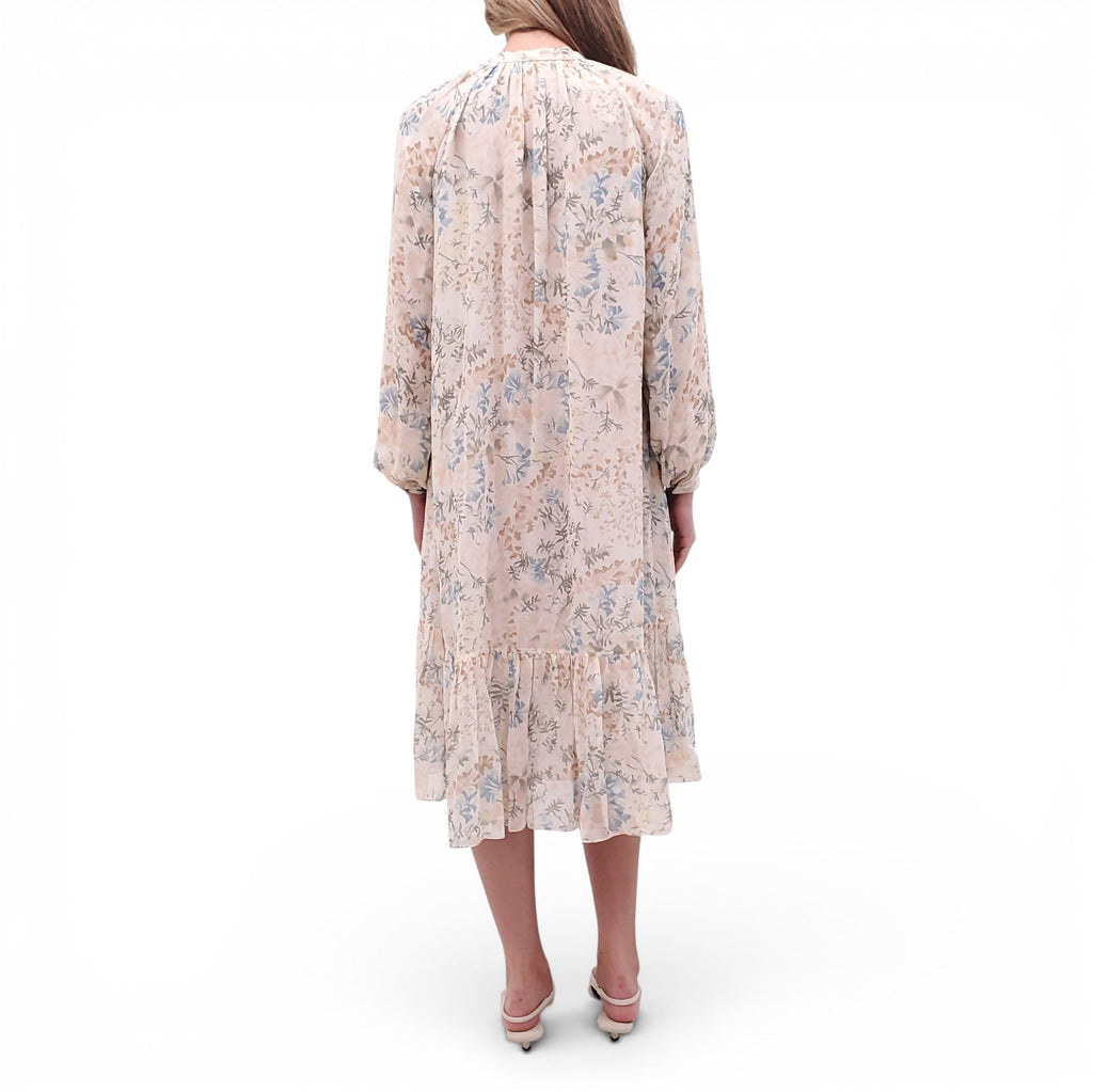 CELINE SILK FLORAL BABYDOLL DRESS - SIZE 34