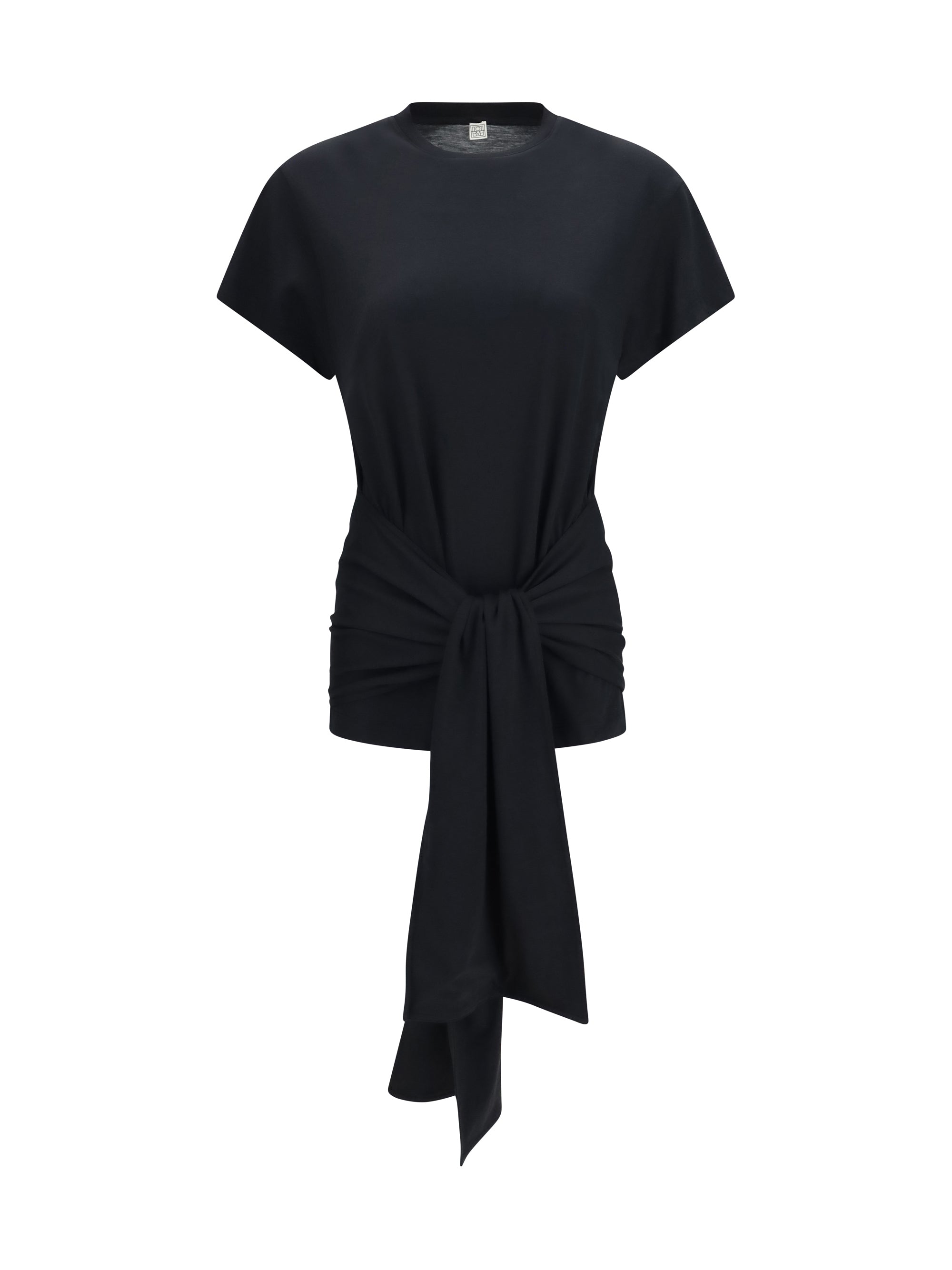 Toteme Women Draped-Waist Jersey T-Shirt