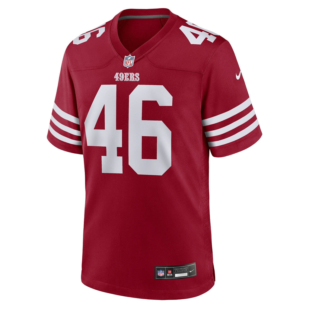 San Francisco 49ers Jon Weeks Scarlet Team Game Jersey