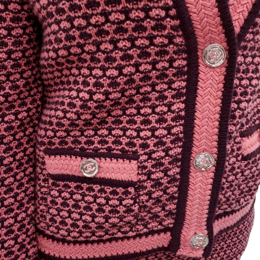 CHANEL 2023 CARDIGAN WITH CC LOGO BUTTONS - SIZE 36