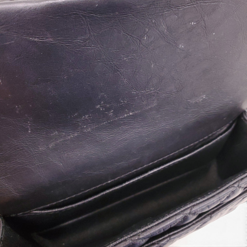 CHANEL BLACK AGED CALFSKIN RE-ISSUE BELT BAG