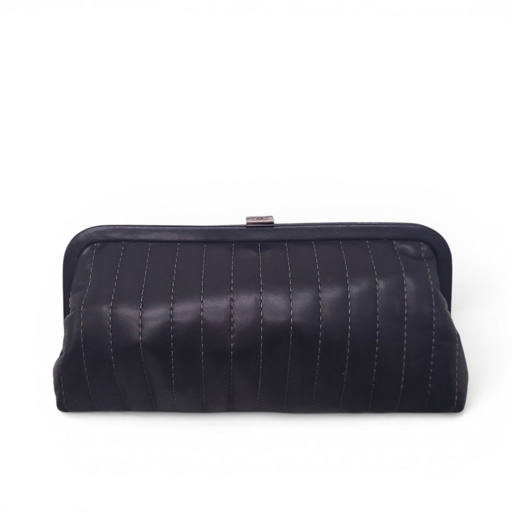 CHANEL BLACK MADEMOISELLE LIGNE CLUTCH