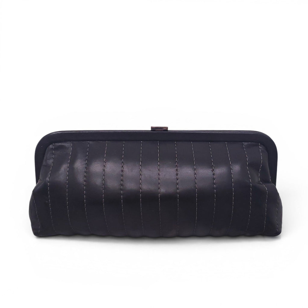 CHANEL BLACK MADEMOISELLE LIGNE CLUTCH