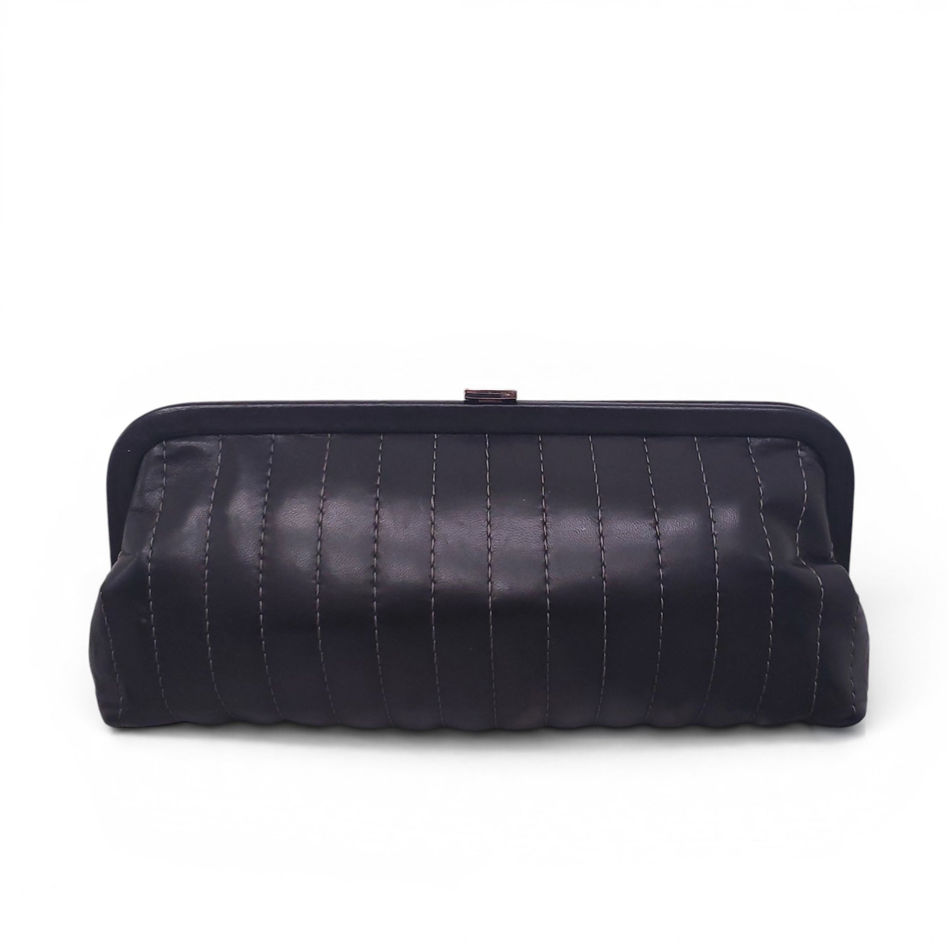CHANEL BLACK MADEMOISELLE LIGNE CLUTCH