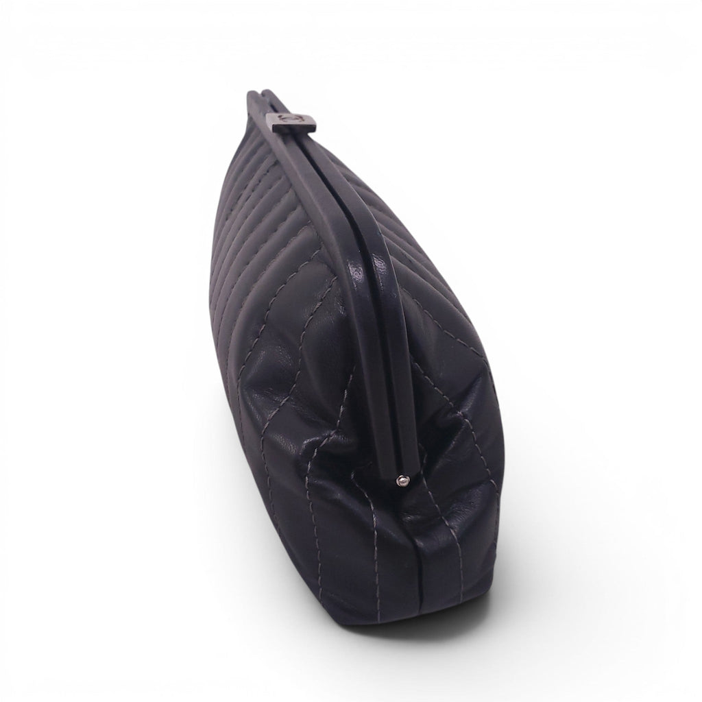 CHANEL BLACK MADEMOISELLE LIGNE CLUTCH