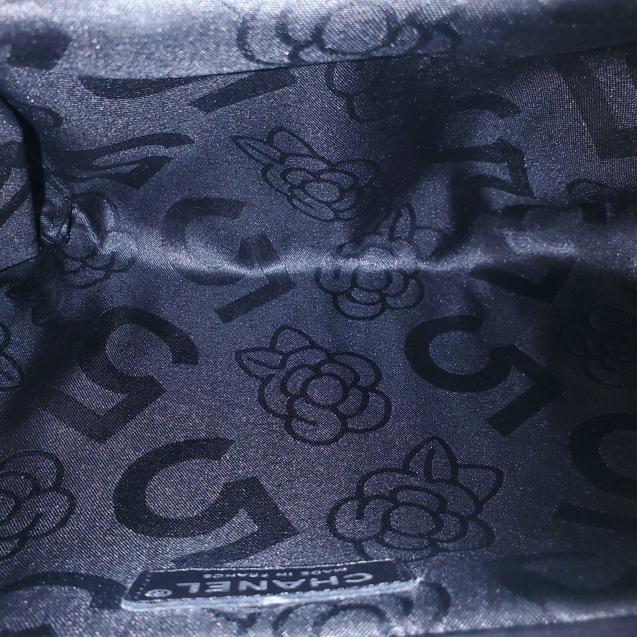CHANEL BLACK MADEMOISELLE LIGNE CLUTCH