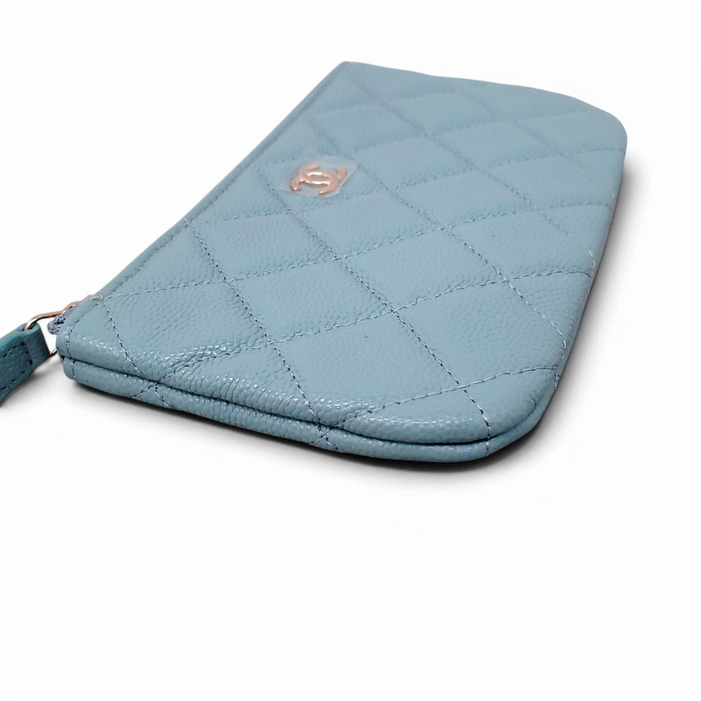CHANEL BLUE MINI POUCH
