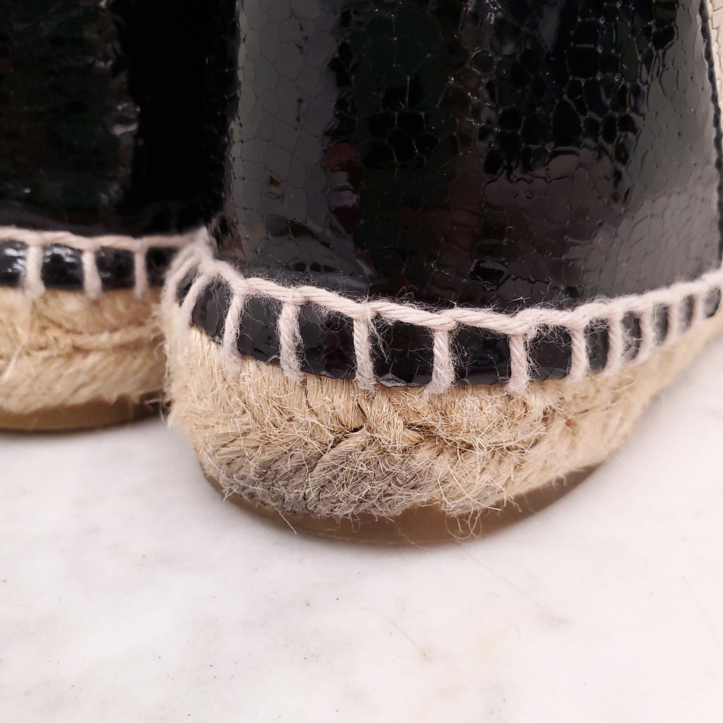 CHANEL ESPADRILLE BOOTIES - SIZE 37
