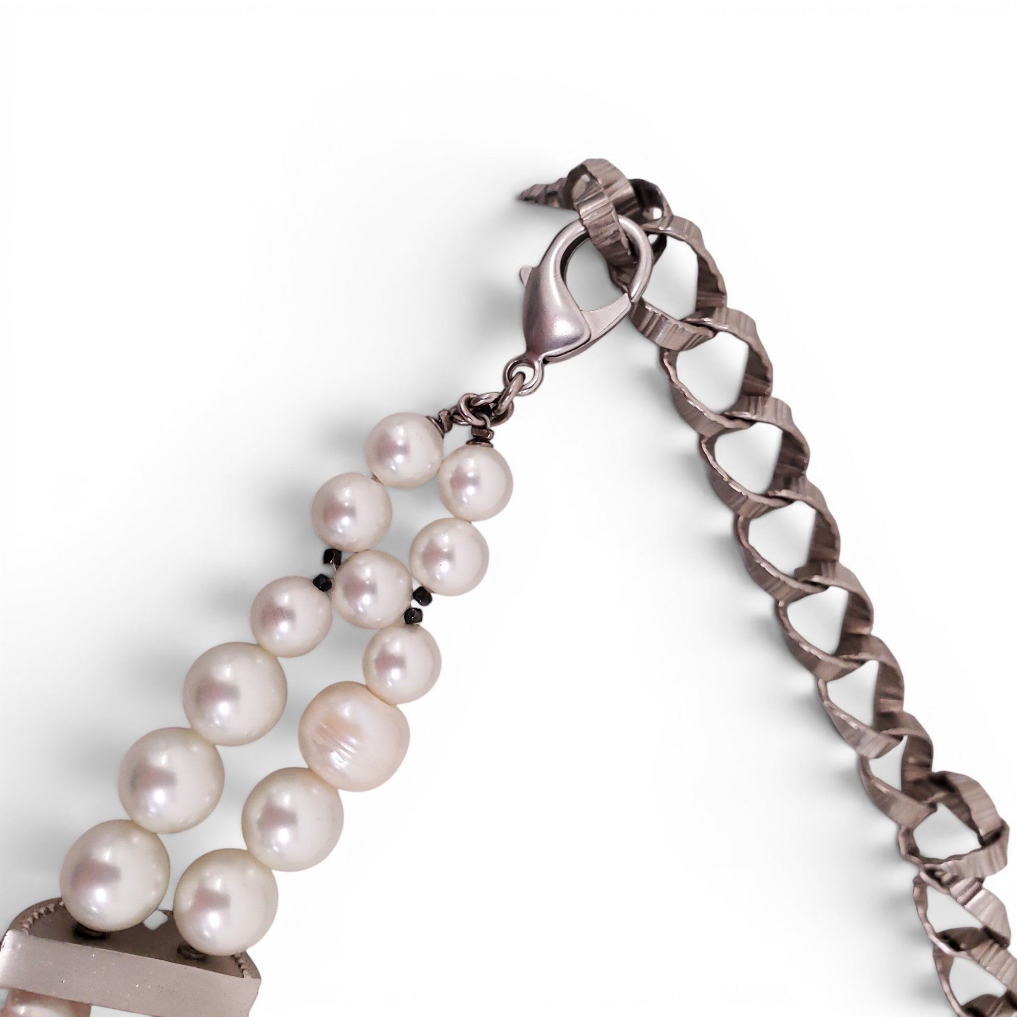 CHANEL FAUX PEARL CRYSTAL BELT