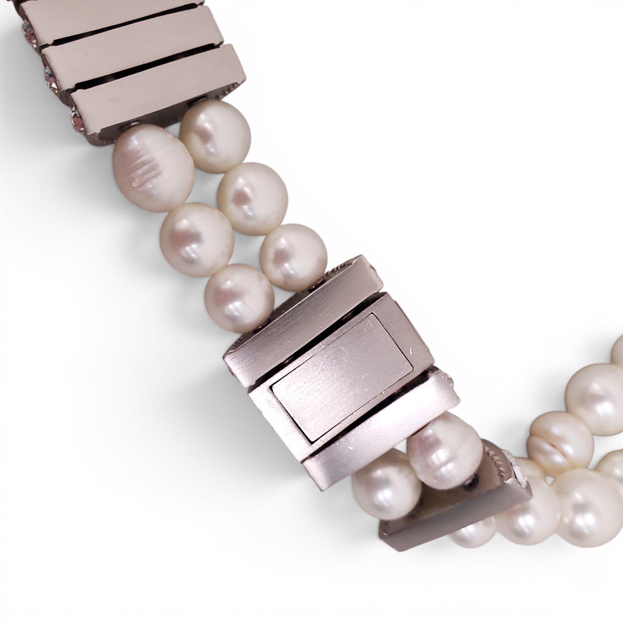 CHANEL FAUX PEARL CRYSTAL BELT