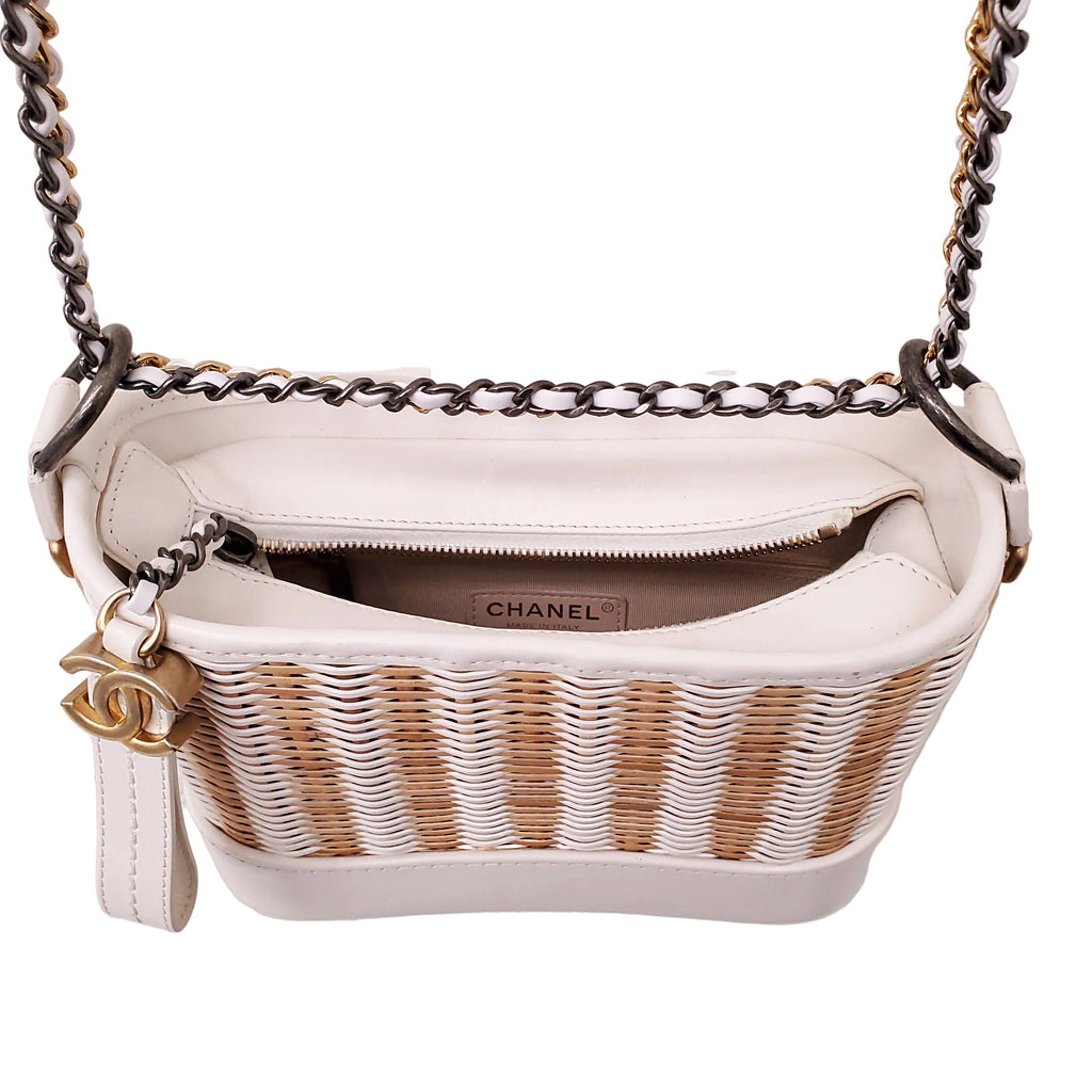 CHANEL WICKER GABRIELLE BAG
