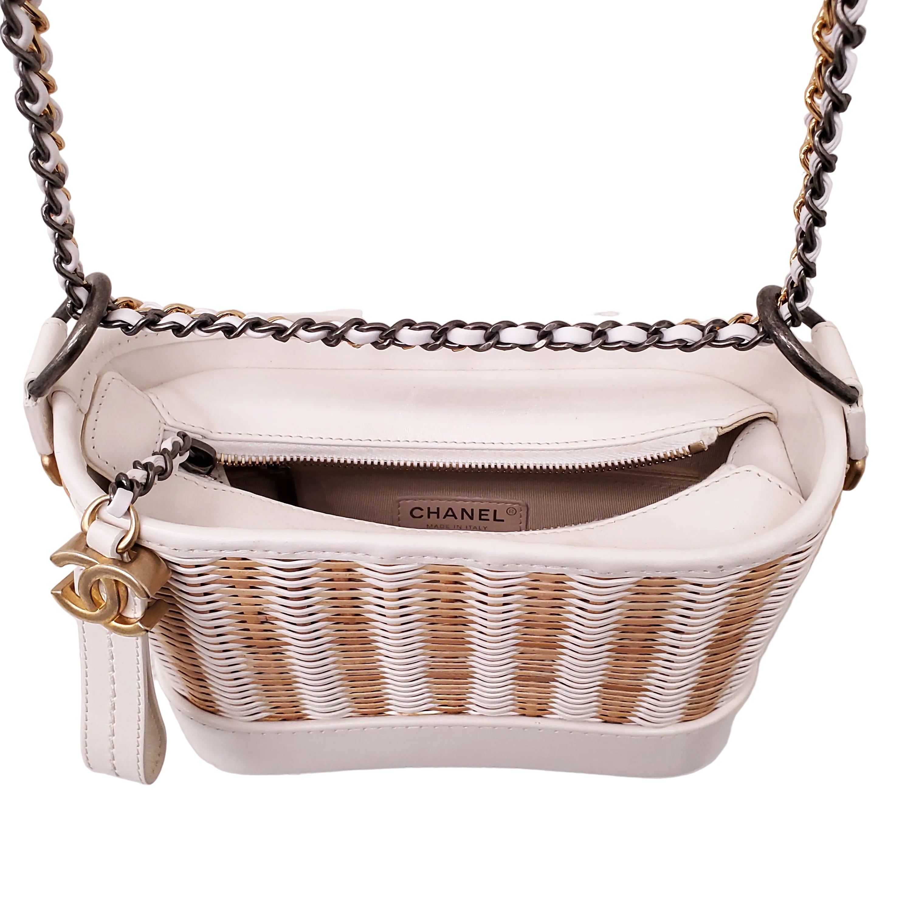 CHANEL WICKER GABRIELLE BAG