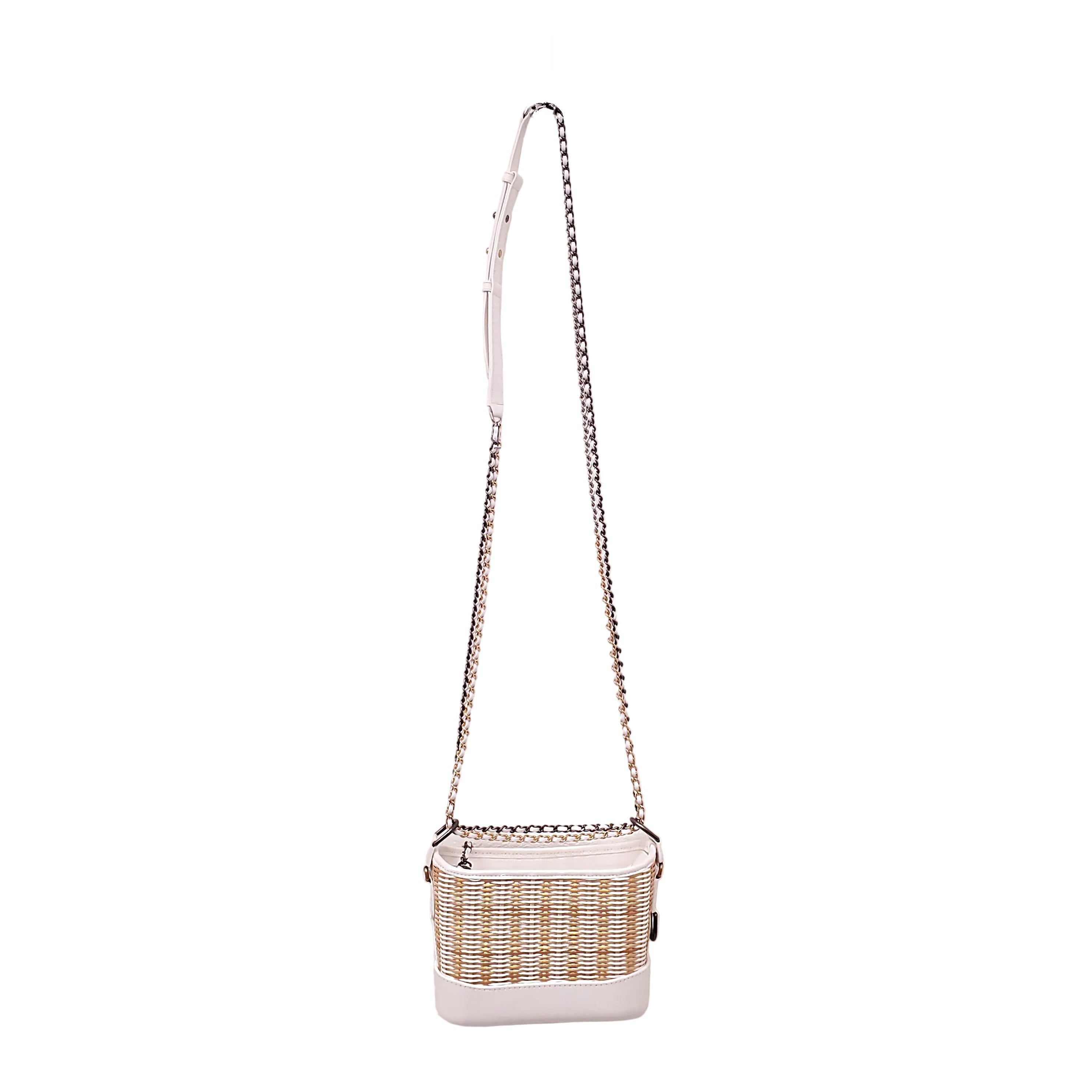 CHANEL WICKER GABRIELLE BAG