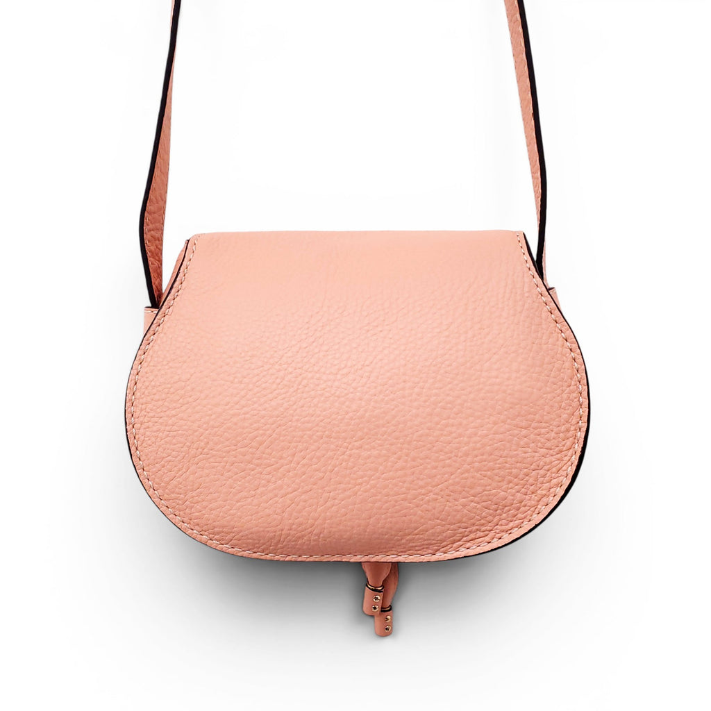 CHLOÉ PEACH SMALL MARCIE CROSSBODY BAG