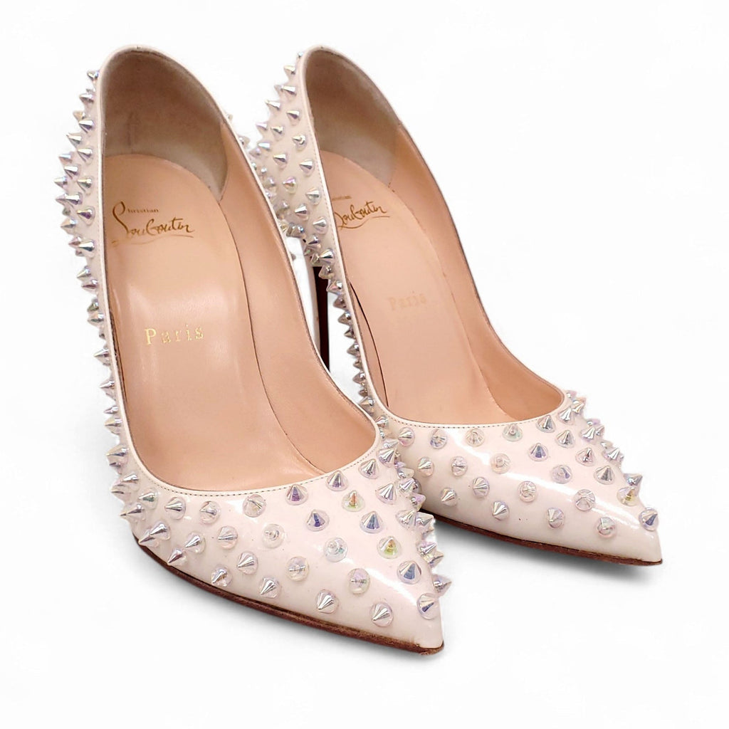 CHRISTIAN LOUBOUTIN PATENT SPIKE HEELS - SIZE 37