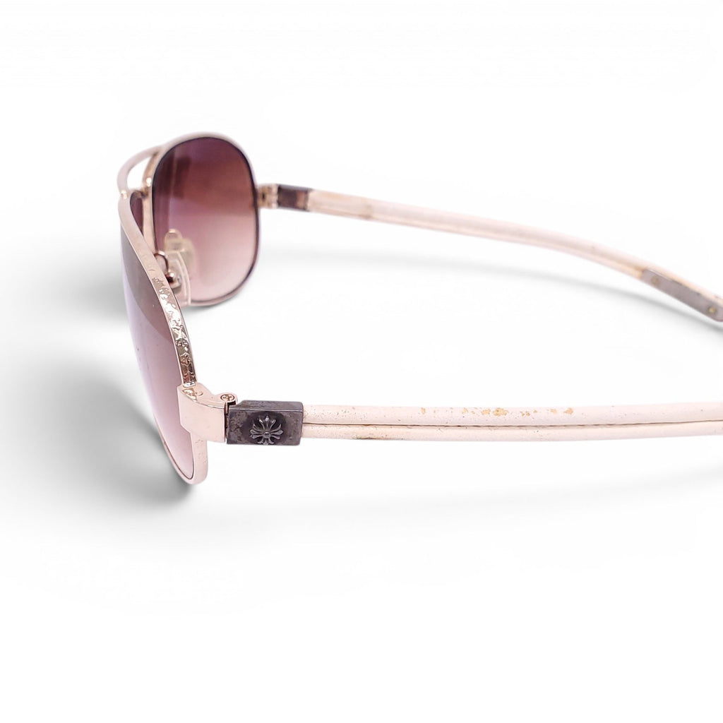 CHROME HEARTS BROWN LENS SUNGLASSES