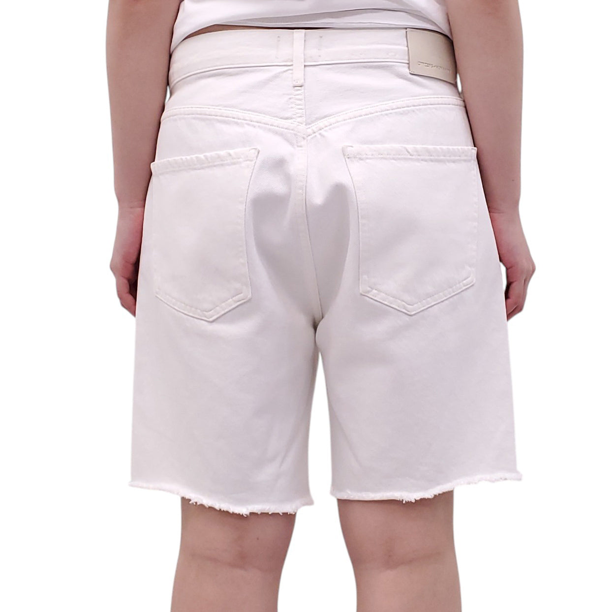 CITIZENS OF HUMANITY WHITE 'CAMILLA' DENIM SHORTS - SIZE 29