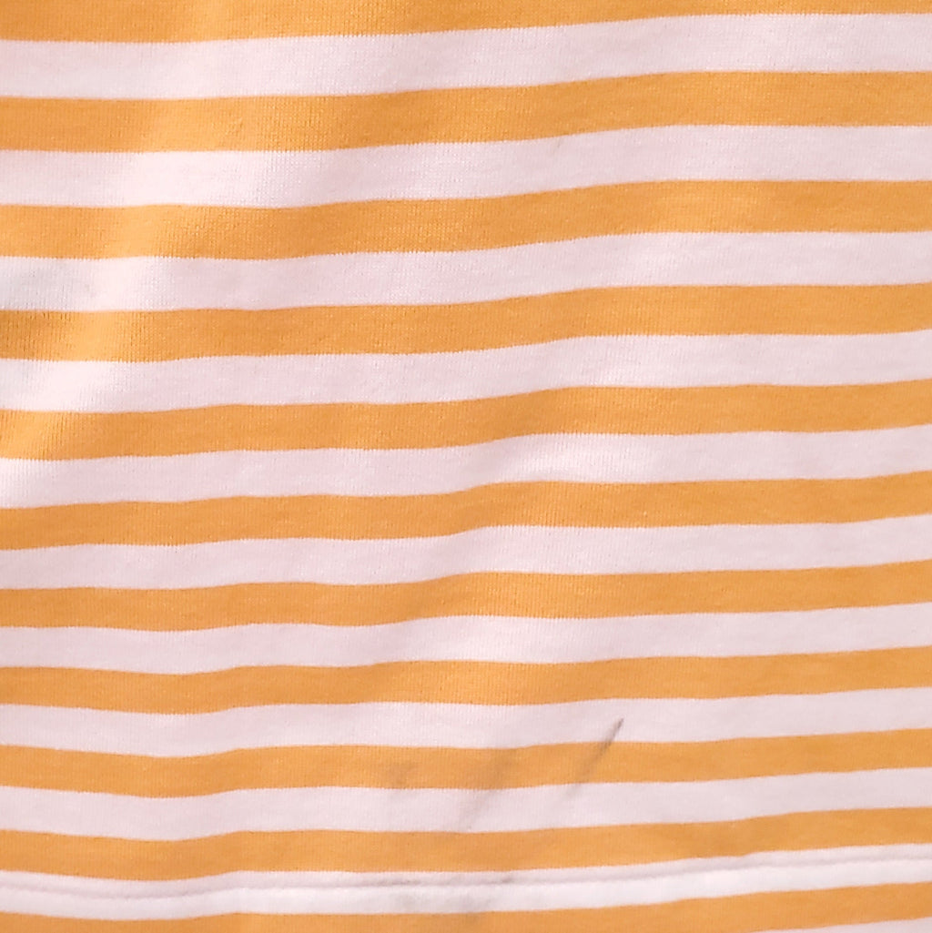 COMME DES GARÇONS PLAY ORANGE STRIPED LONG-SLEEVE TOP - SIZE S