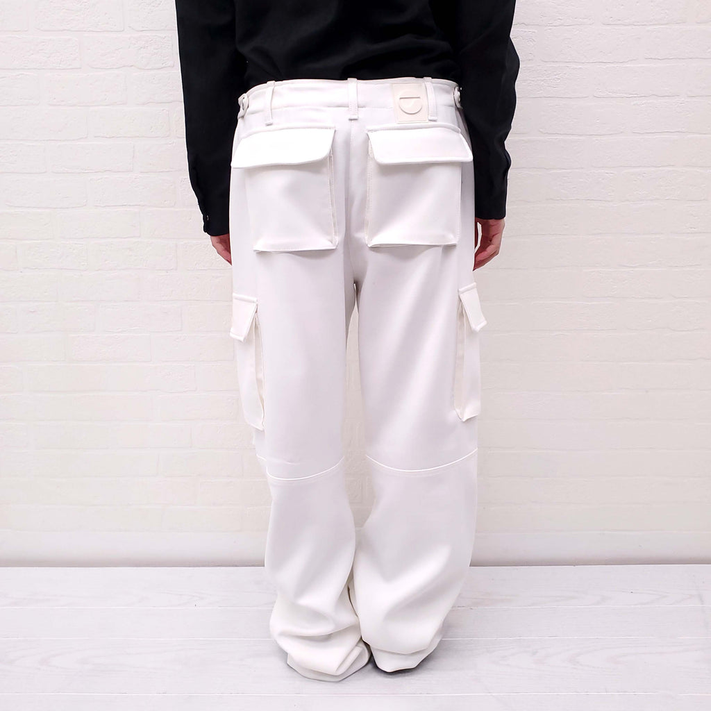 COPERNI WHITE CARGO PANTS - SIZE 8