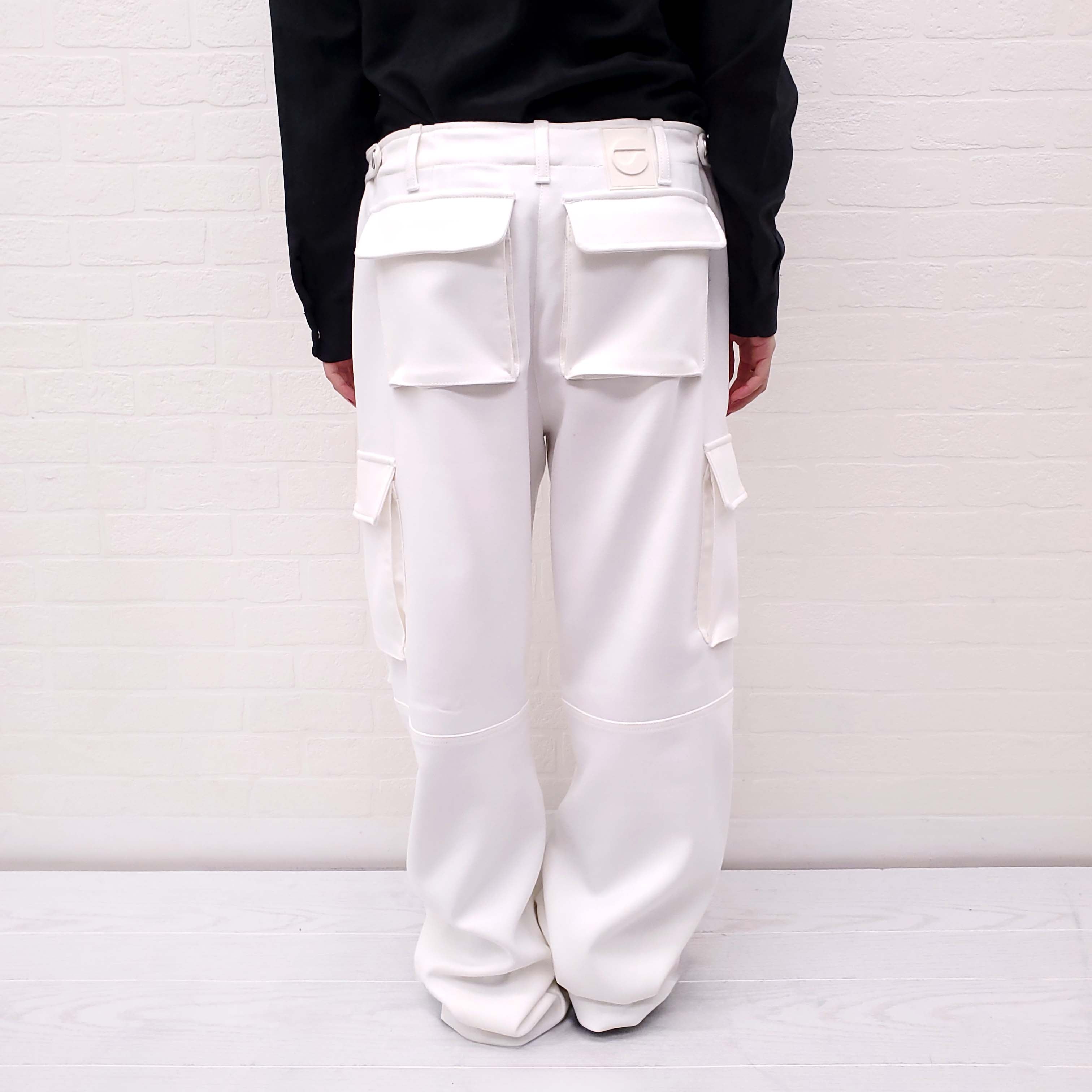 COPERNI WHITE CARGO PANTS - SIZE 8