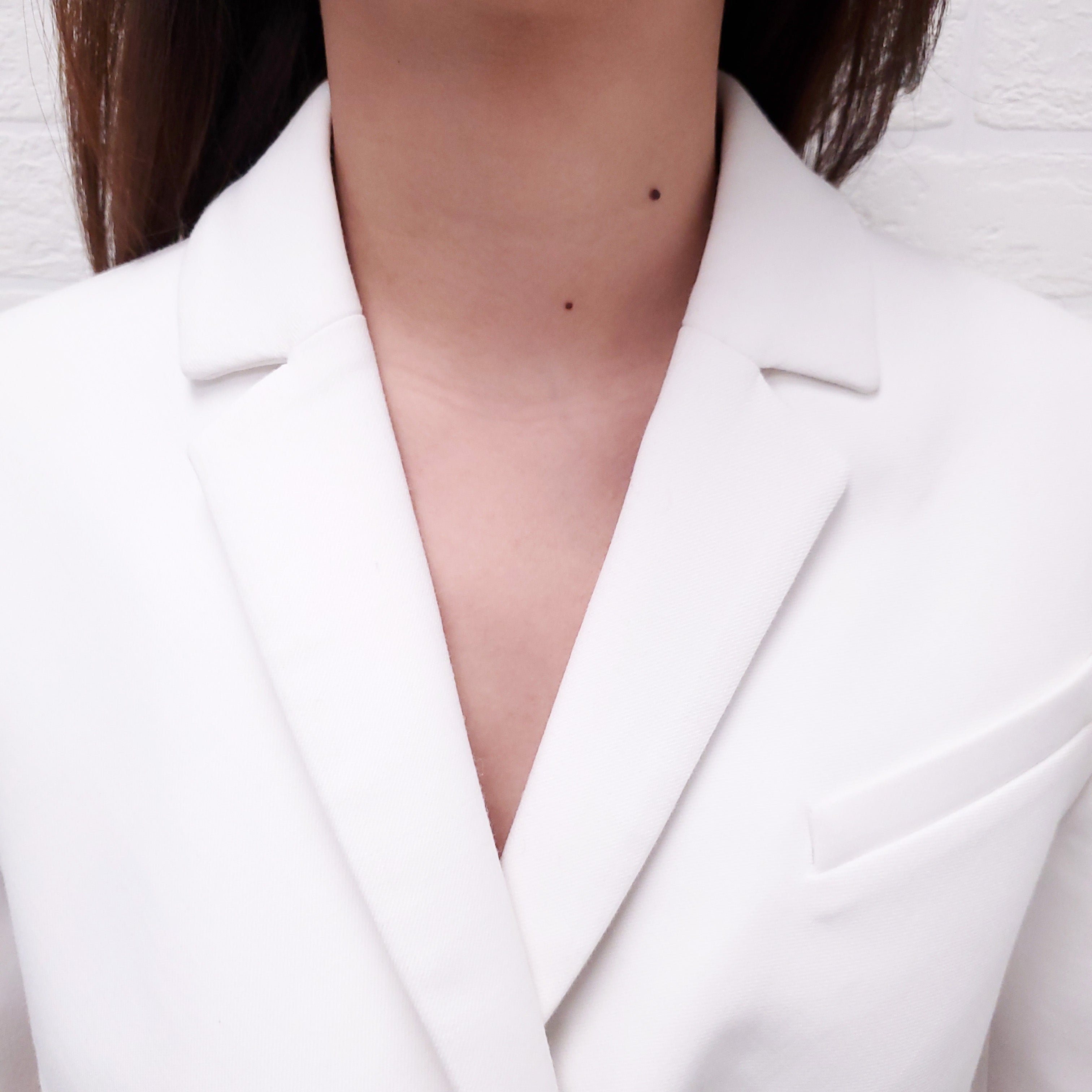 COPERNI WHITE TWISTED CUT OUT TAILORED JACKET - SIZE 34