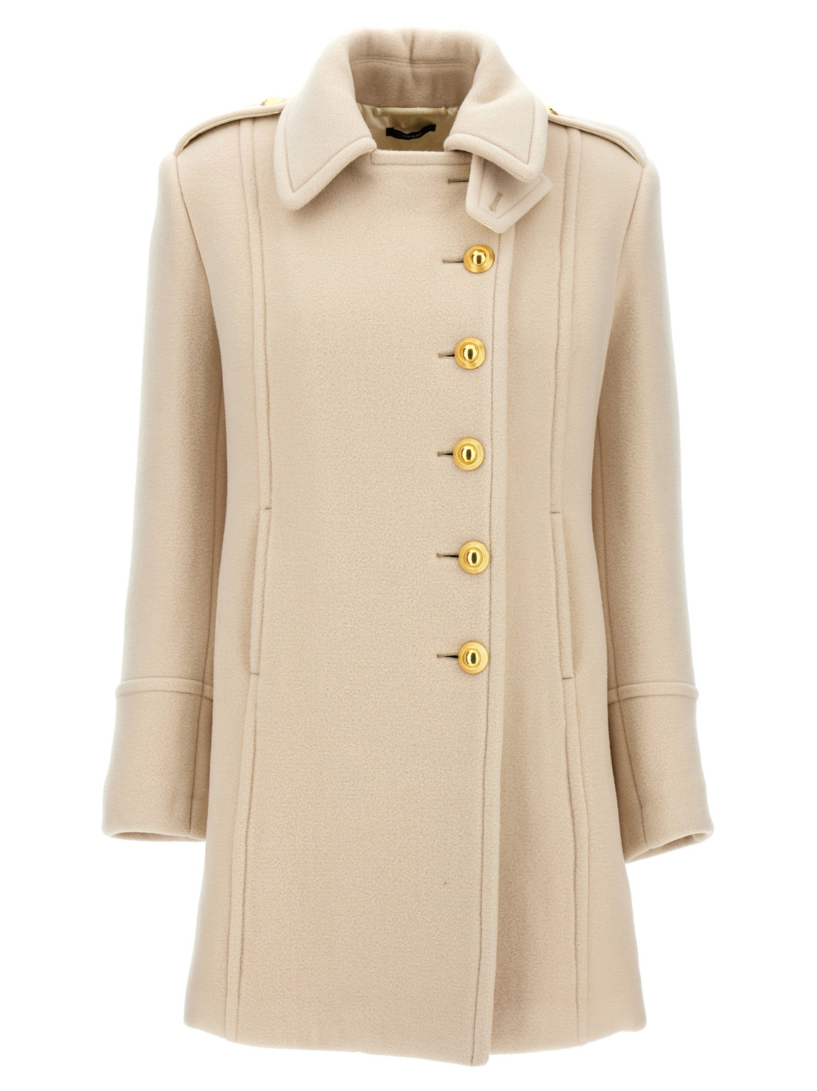 Tom Ford Women Single-Breasted Wool Coat