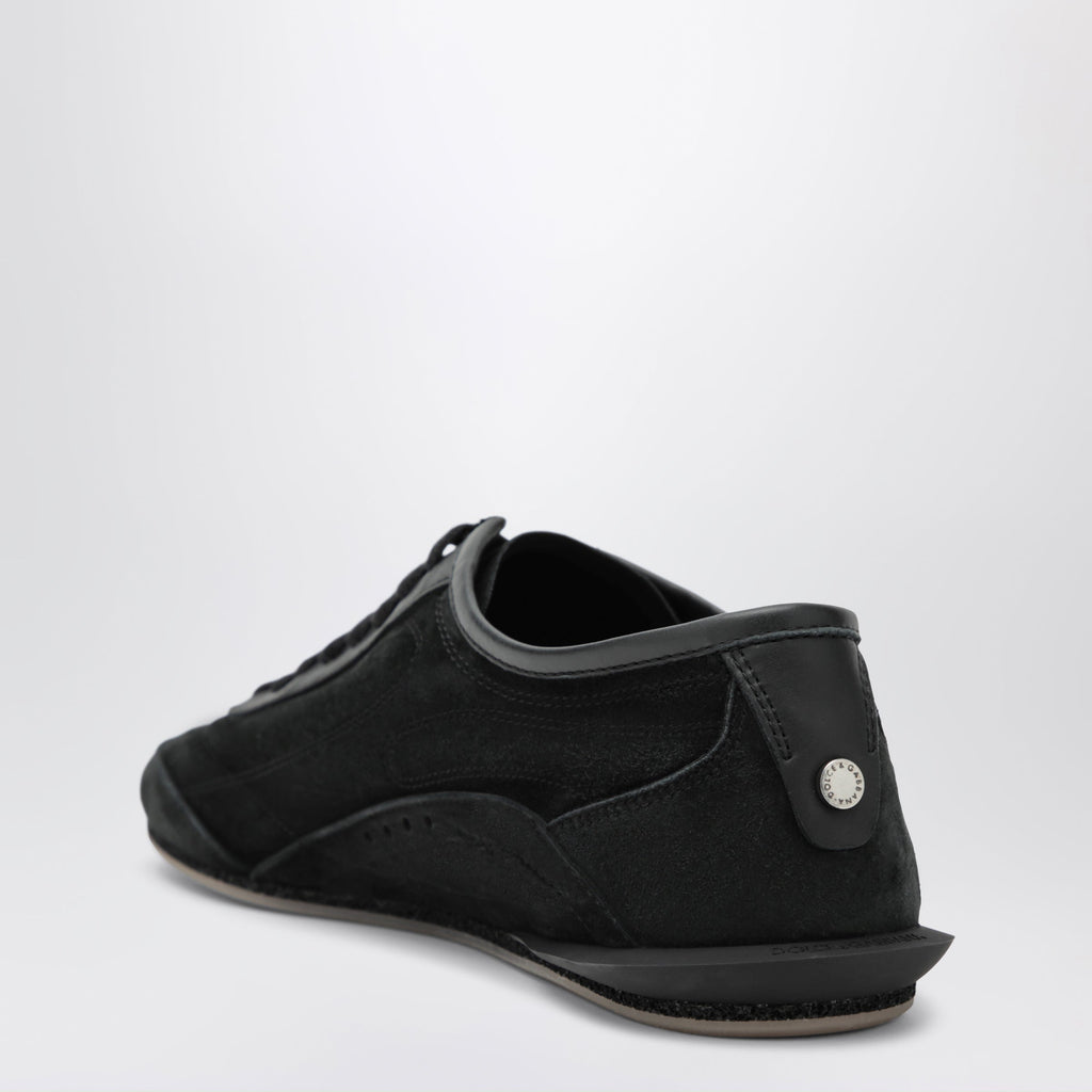 Dolce&Gabbana Black Dg Sailing Raffia Trainers Men