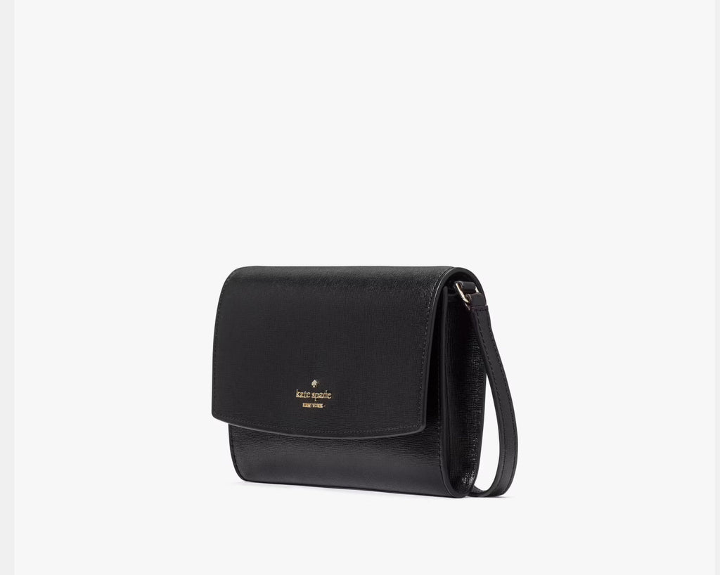 NWT Kate Spade Perry Leather Crossbody In Black