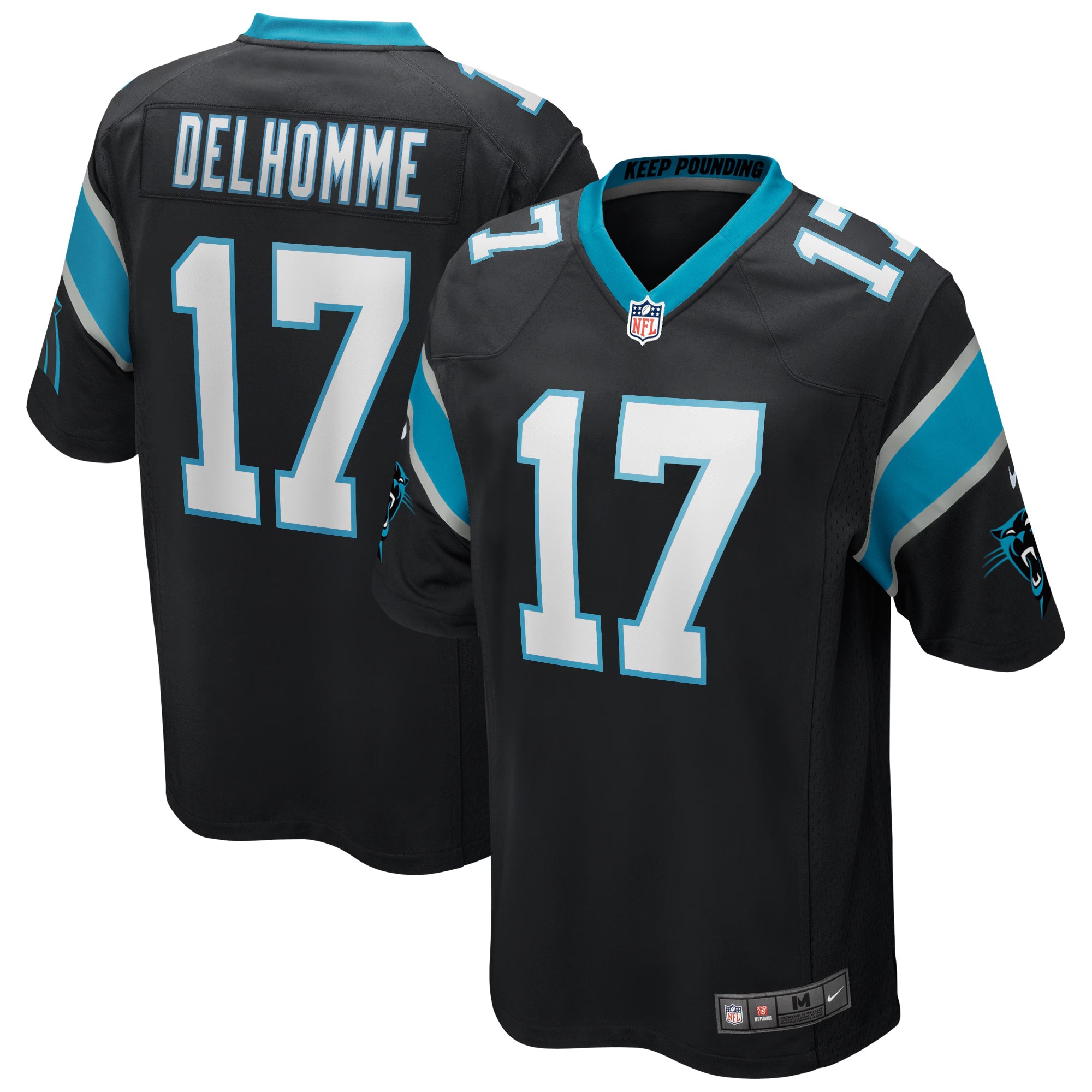 Carolina Panthers Jake Delhomme Black Game Retired Player Jersey