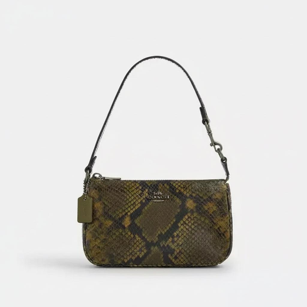 NWT Coach Nolita 19 Leather Shoulder Bag/Wristlet With Snake Print