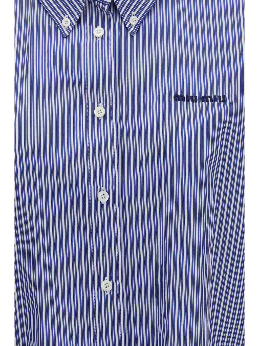Miu Miu Women Striped Cotton Shirt