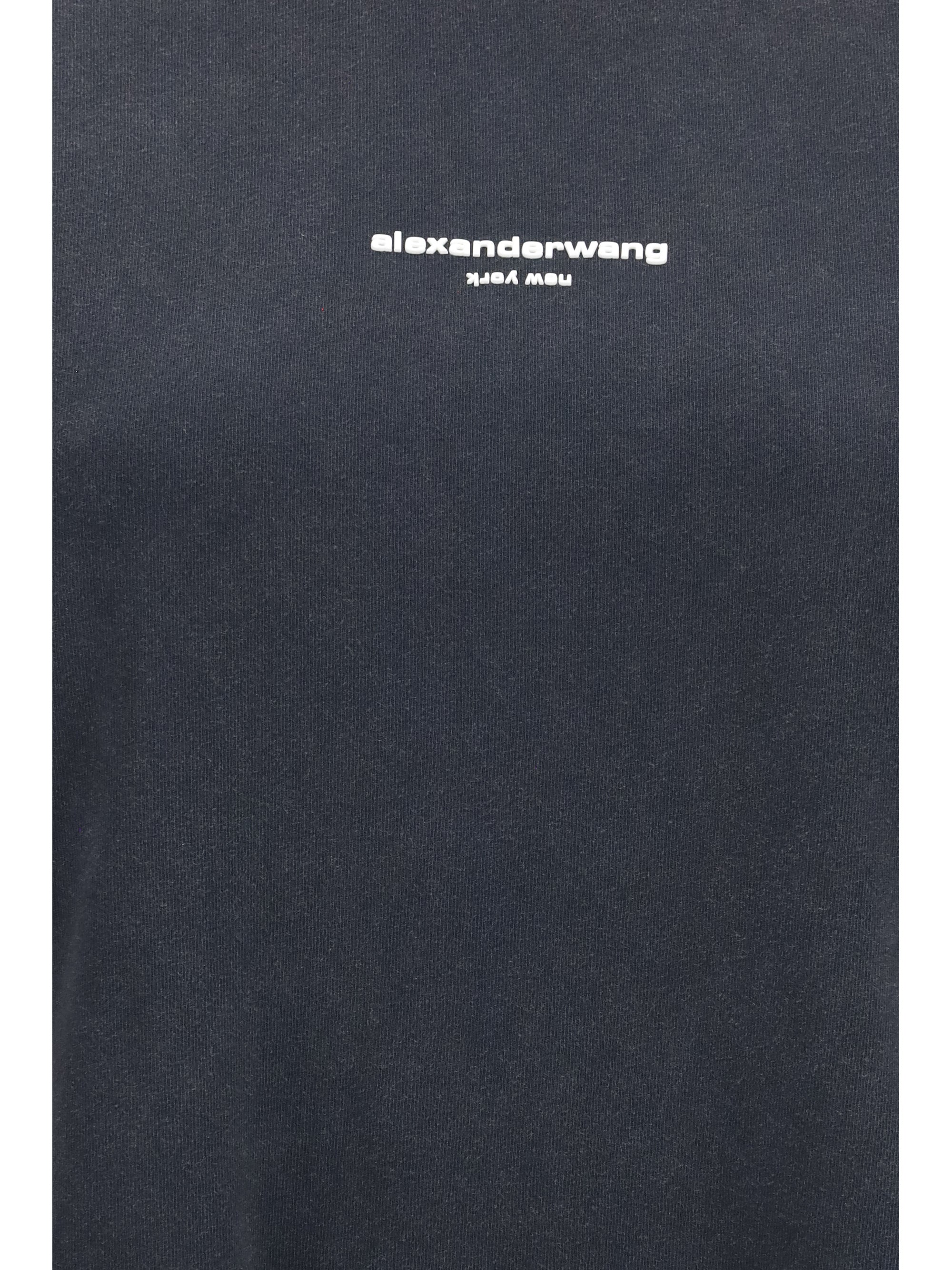 Alexander Wang Women Short-Sleeve T-Shirt With Central Logo Print