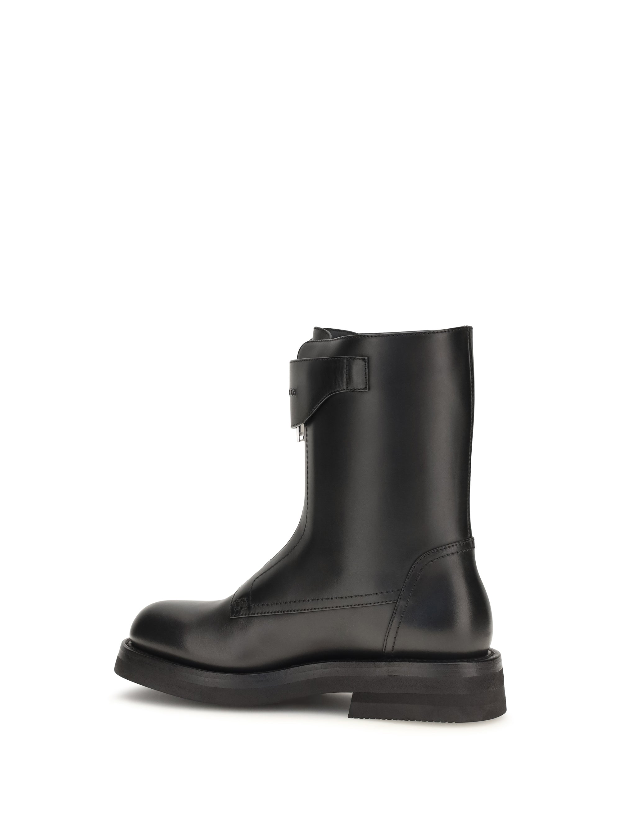 Alexander Mcqueen Women Leather Boots