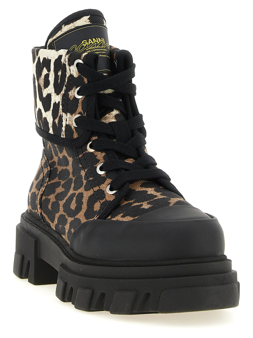 Ganni Women Denim Ankle Boots