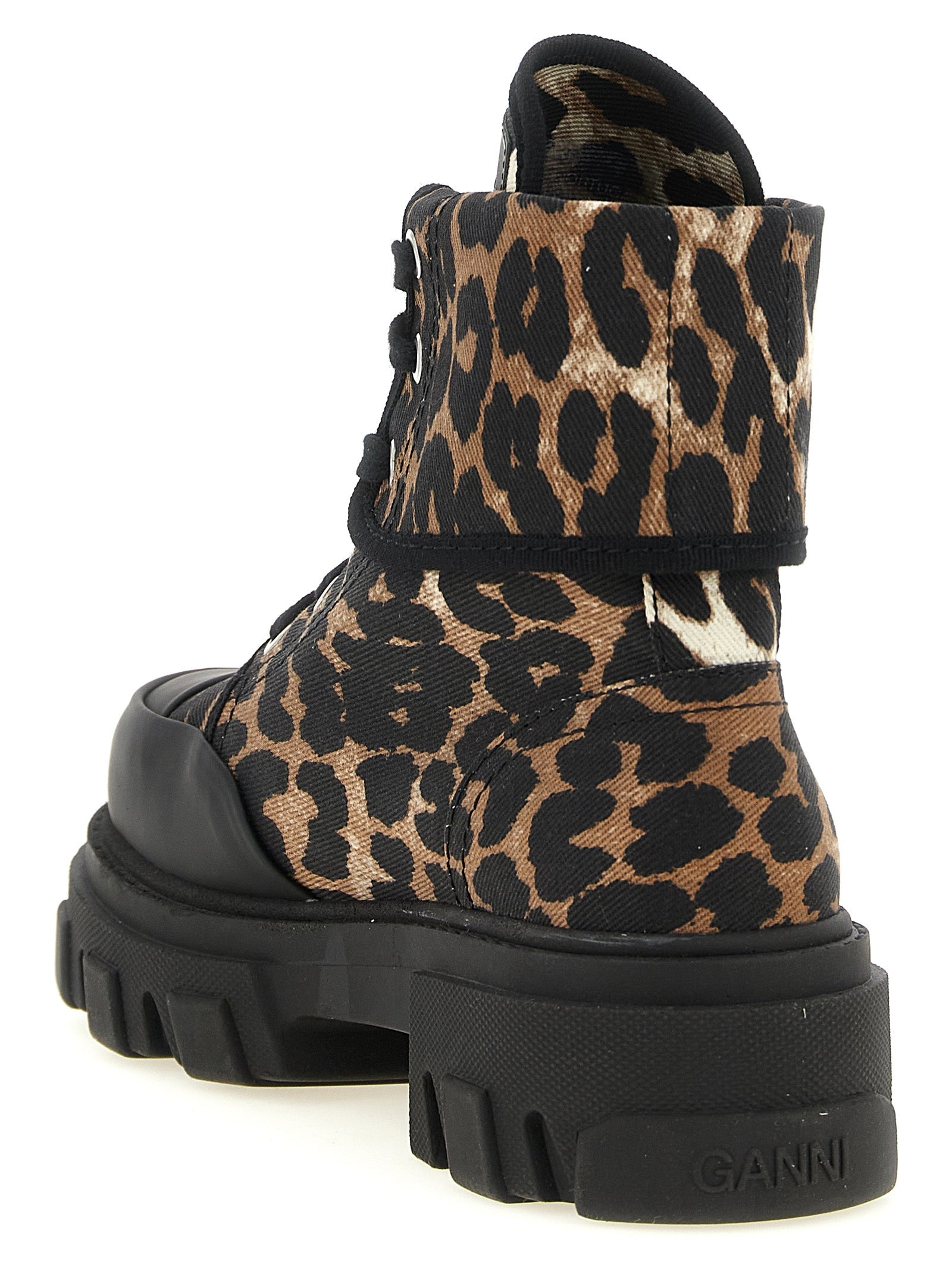 Ganni Women Denim Ankle Boots